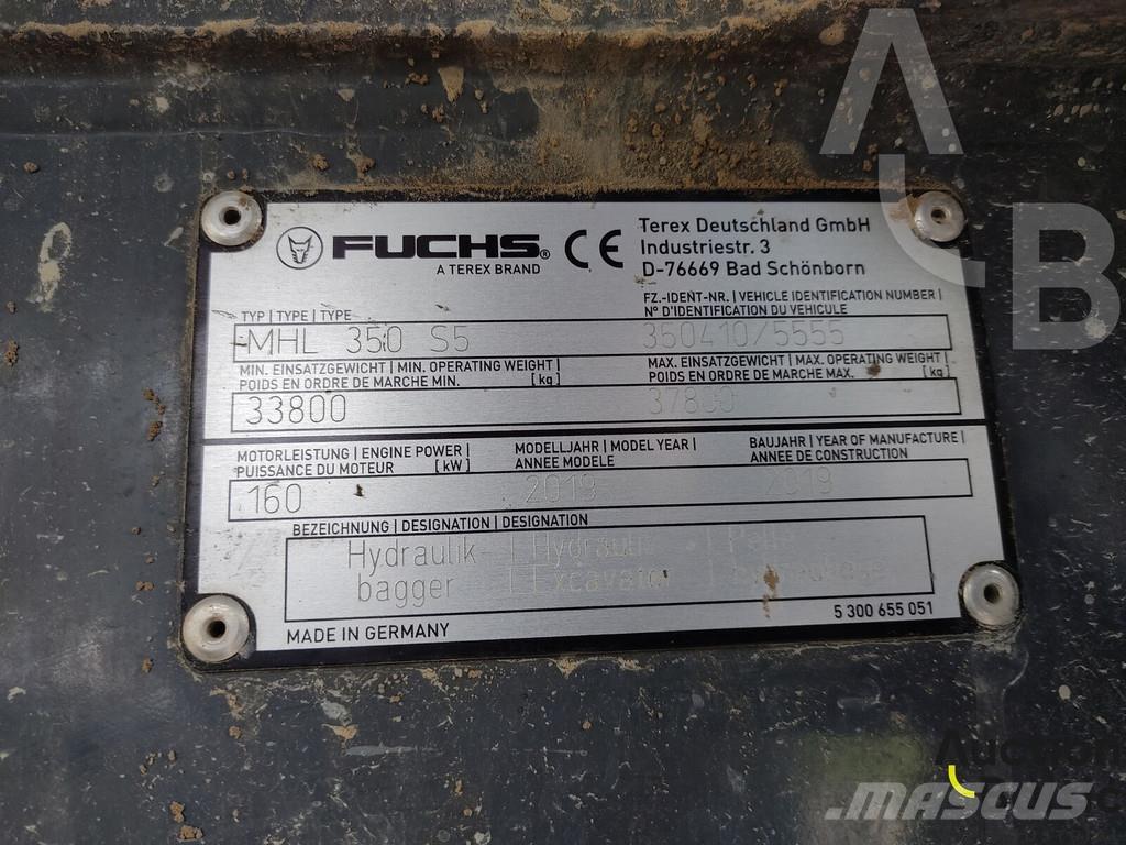 Fuchs MHL 350 Bageri za prenos primarnih/sekundarnih sirovina