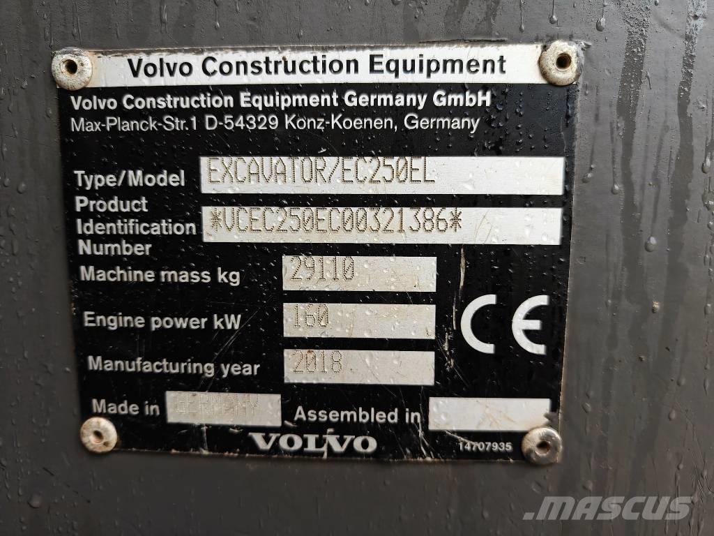Volvo EC 250 EL Bageri guseničari
