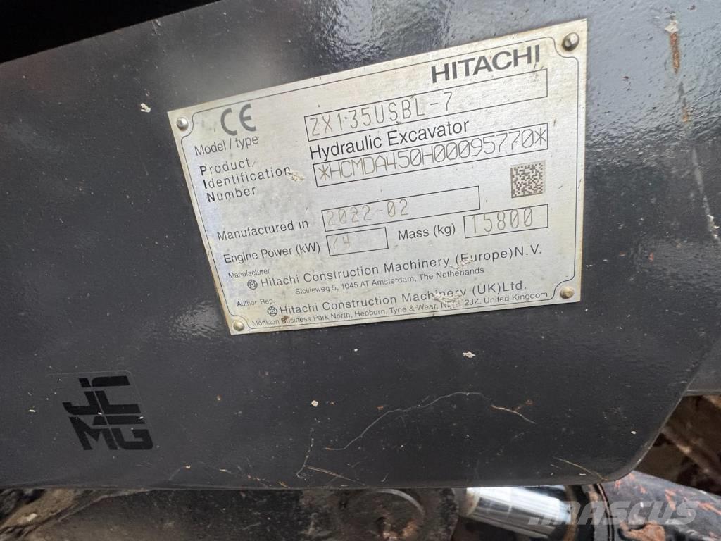 Hitachi ZX 135 US-7 Bageri guseničari