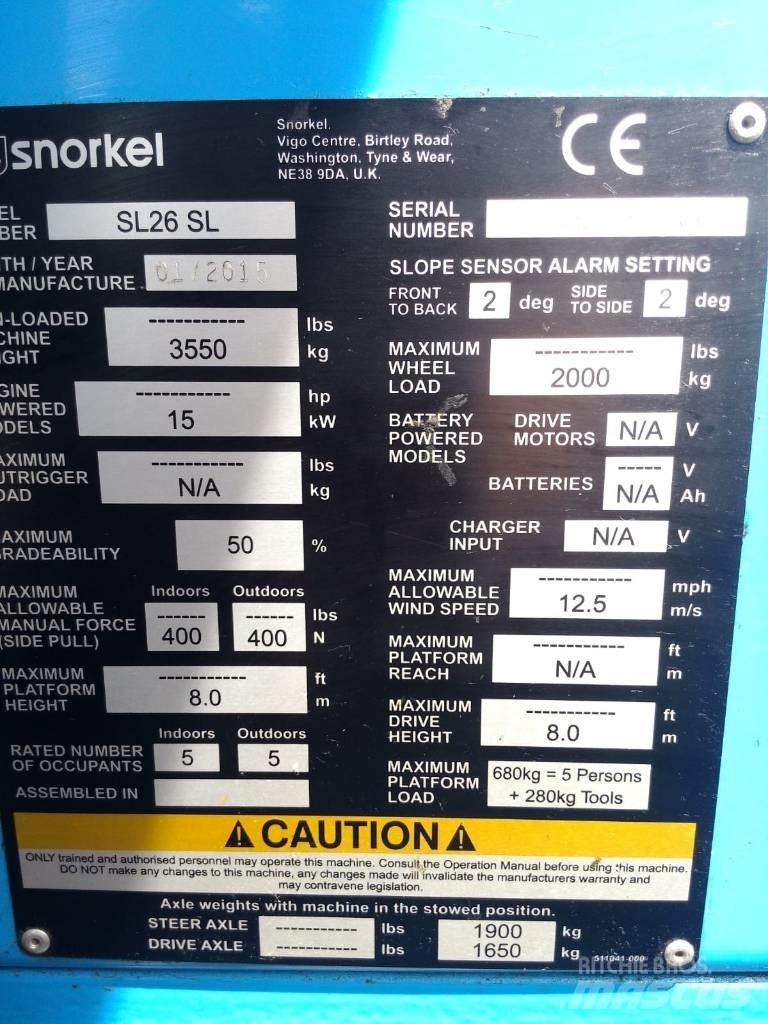 Snorkel SL 26 Zglobne podizne platforme