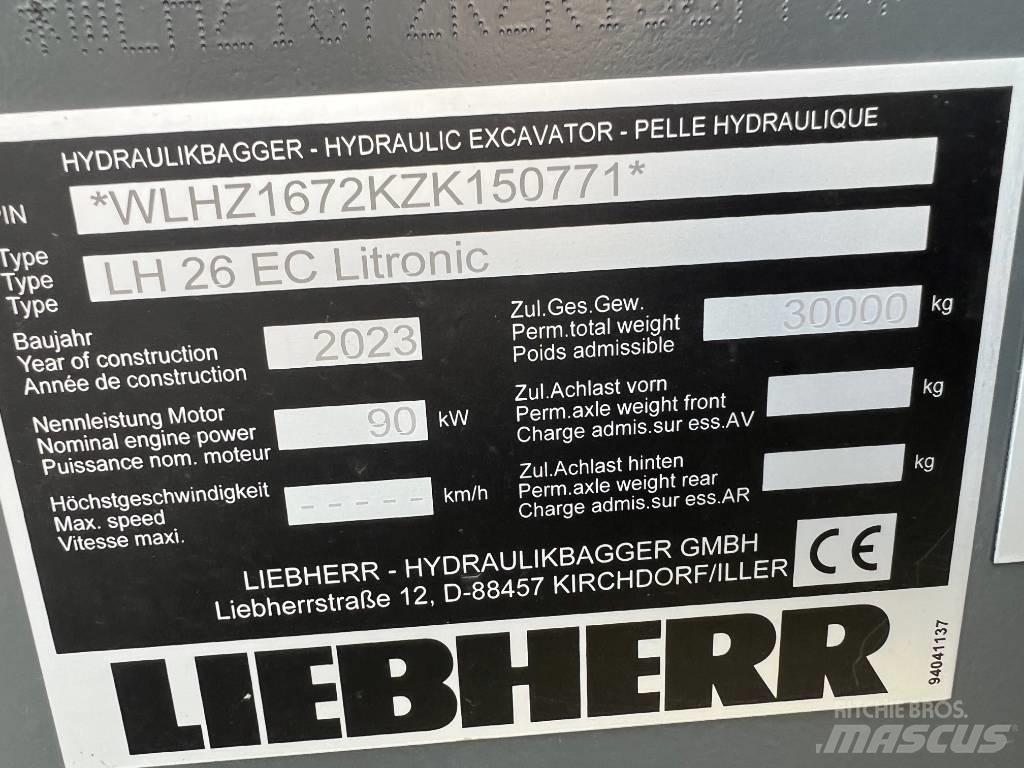 Liebherr LH26 EC Bageri guseničari