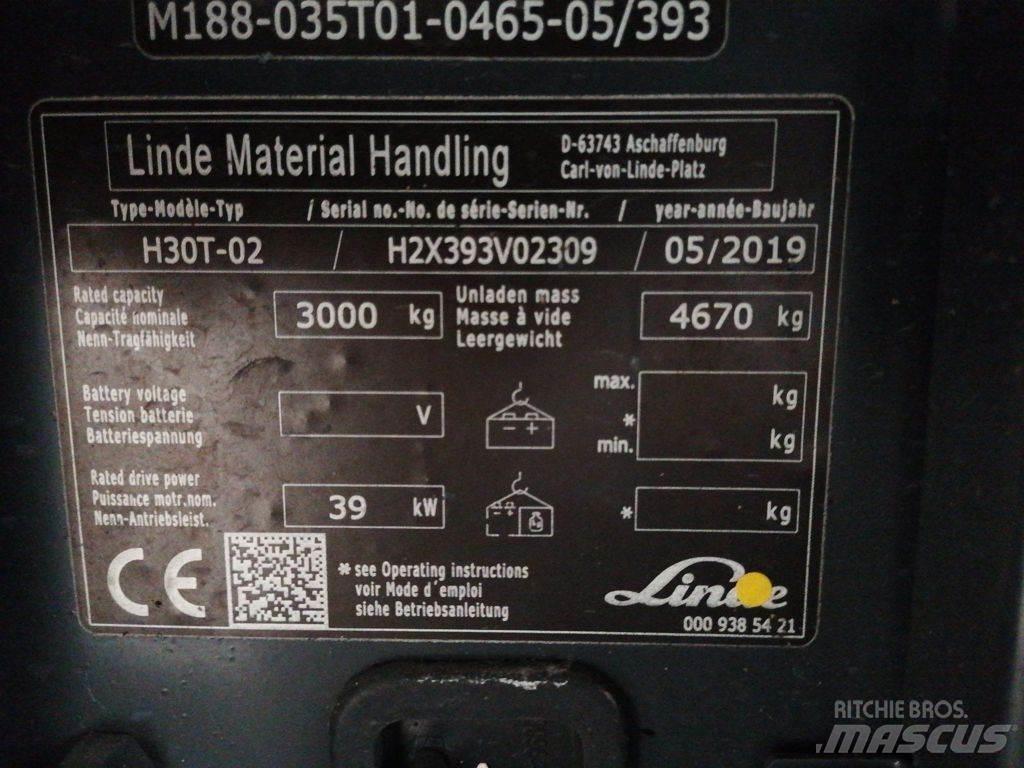 Linde H30T-02 Plinski viljuškari