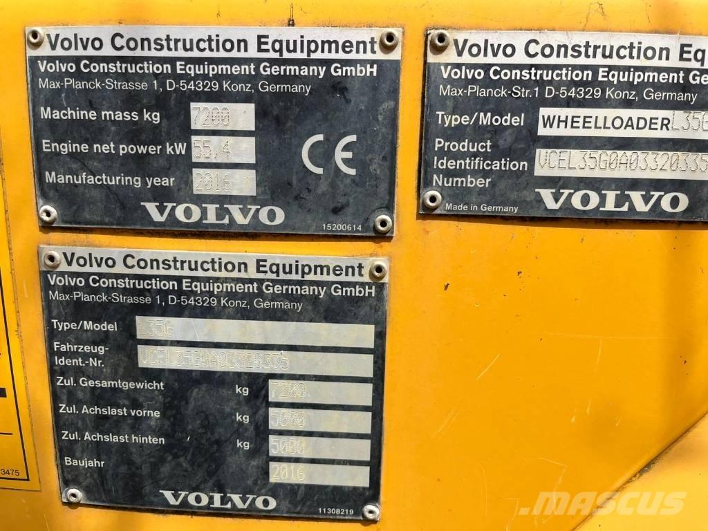 Volvo L 35 G Utovarivači na točkove