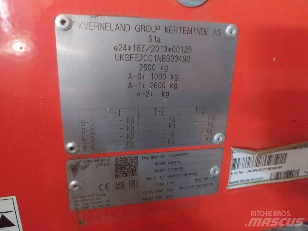 Kubota BC 1300 PRO Rezači za bale, oprema za rezanje i odvajanje bal