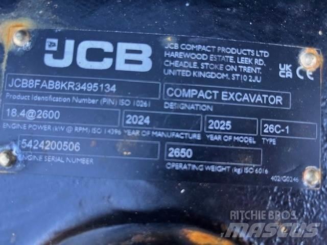 JCB 26C-1 Mini bageri < 7t