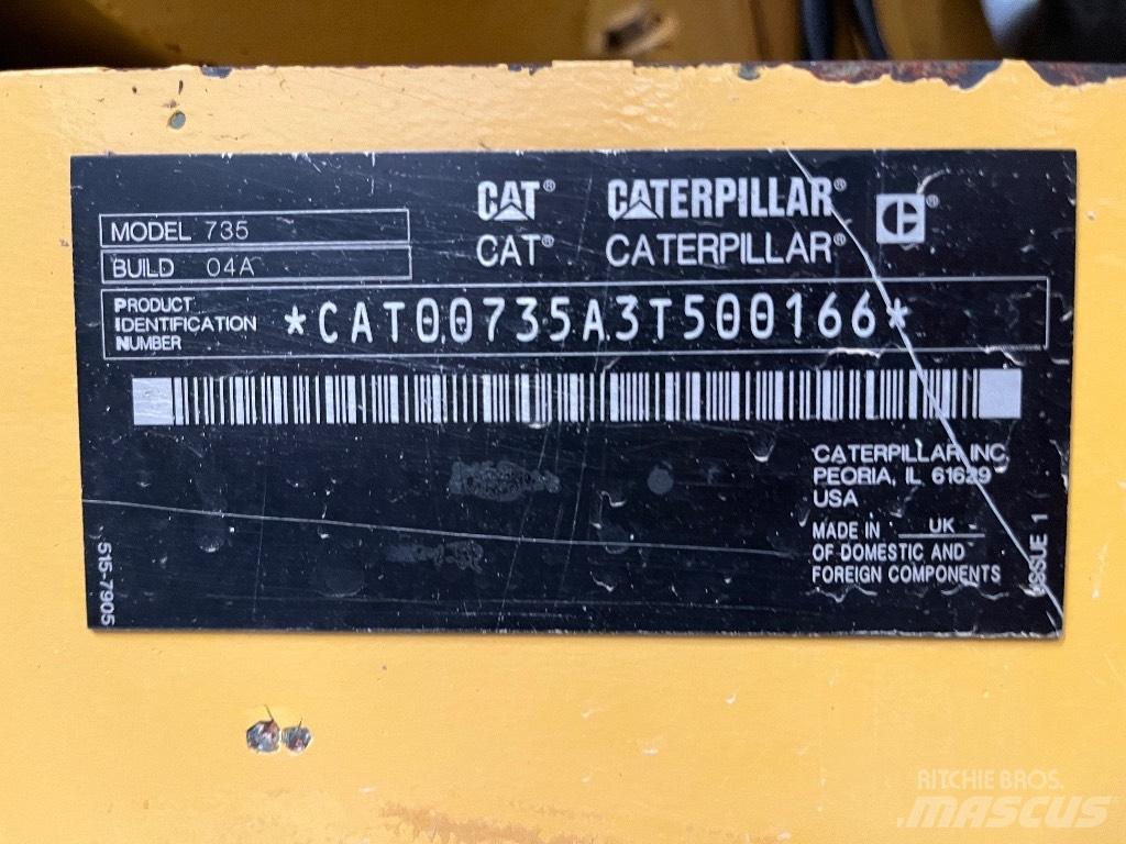 CAT 735 Zglobni damperi