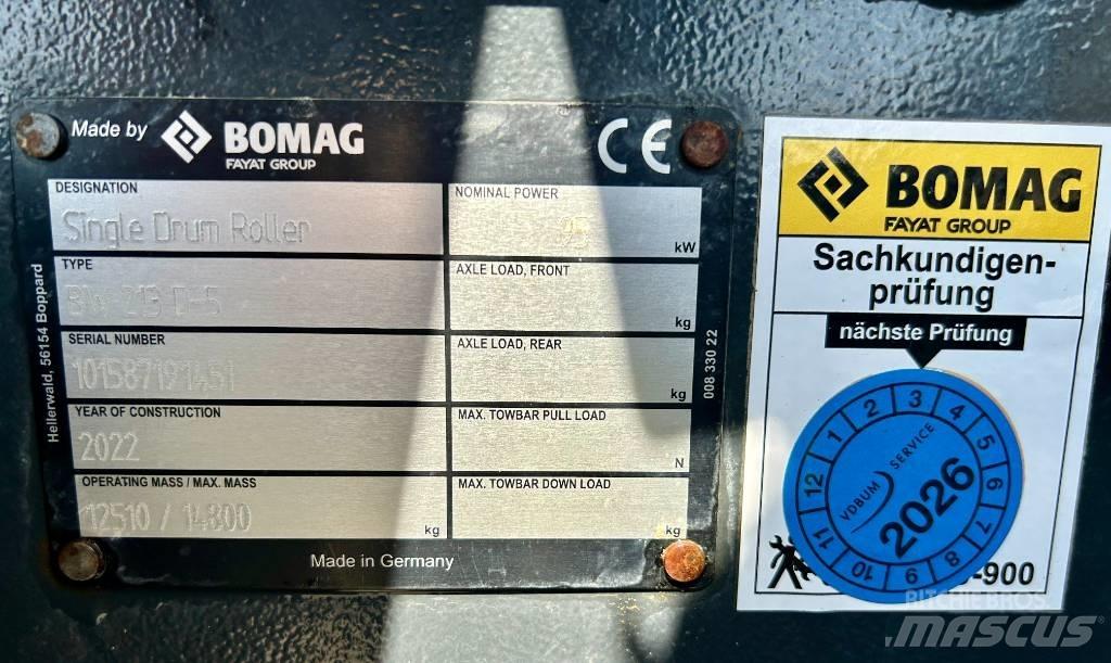 Bomag BW 213 D-5 Ostali valjci