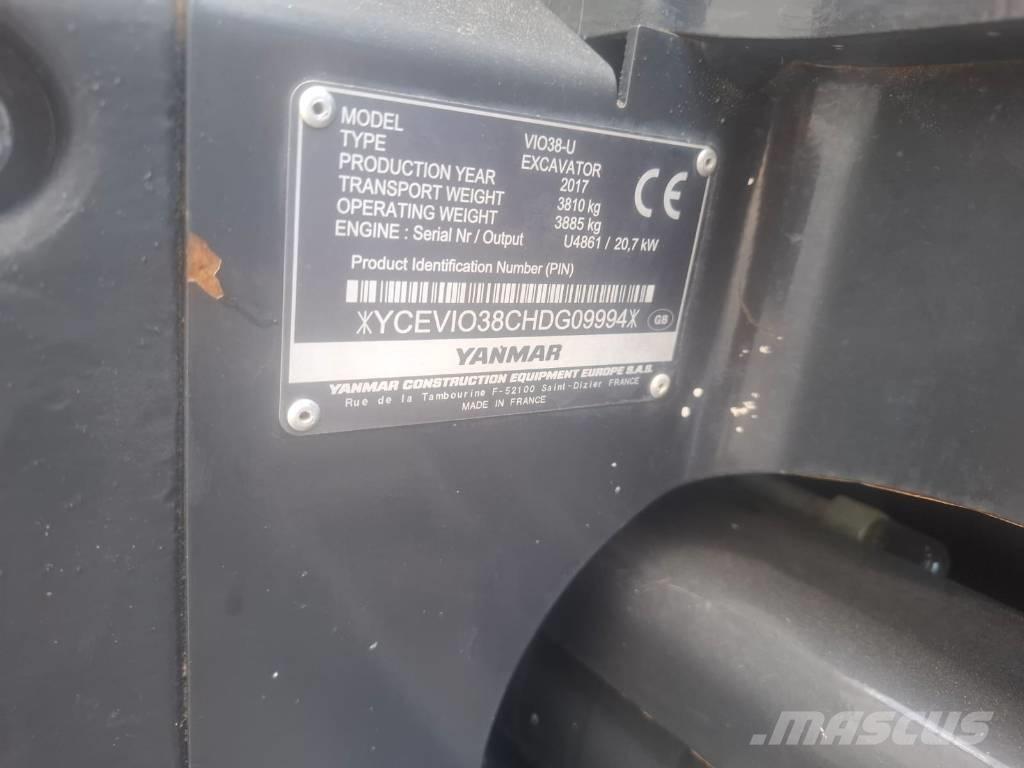 Yanmar Vio 38-U Mini bageri < 7t