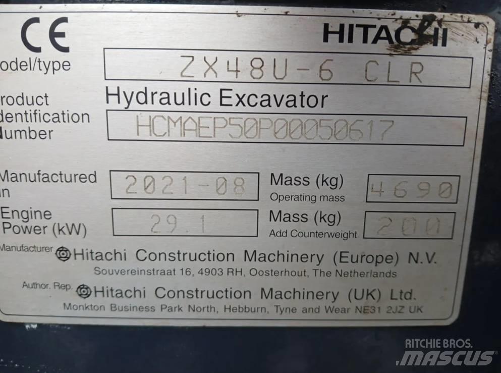 Hitachi ZX 48 U Mini bageri < 7t