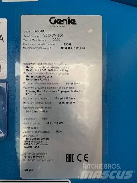 Genie S 65 XC Teleskopske podizne platforme