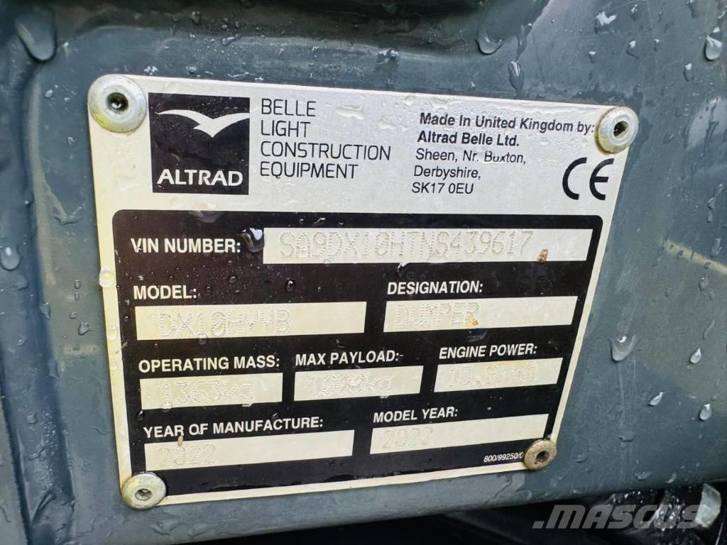 Altrad Belle DX1000 Damperi za gradilište