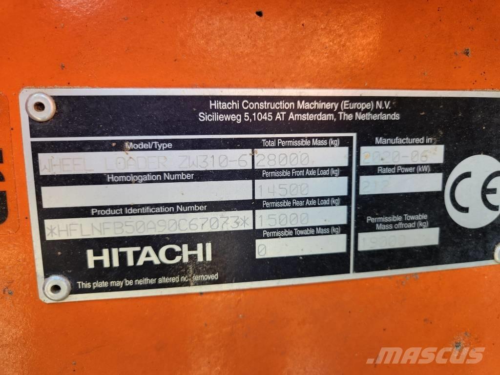 Hitachi ZW310-6 Utovarivači na točkove