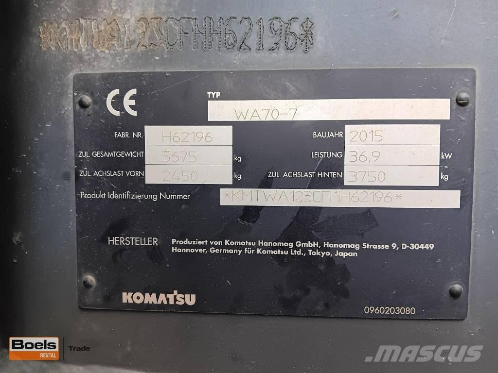 Komatsu WA 70-7 Utovarivači na točkove