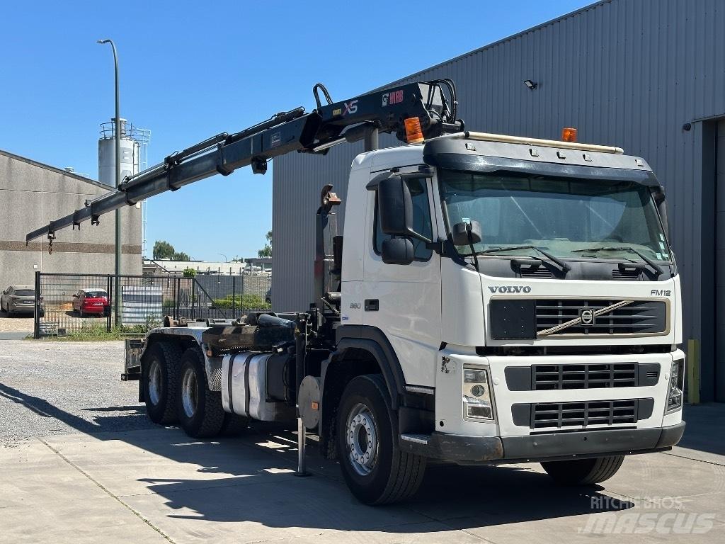 Volvo FM 12 380 Rol kiper kamioni sa kukom za podizanje tereta