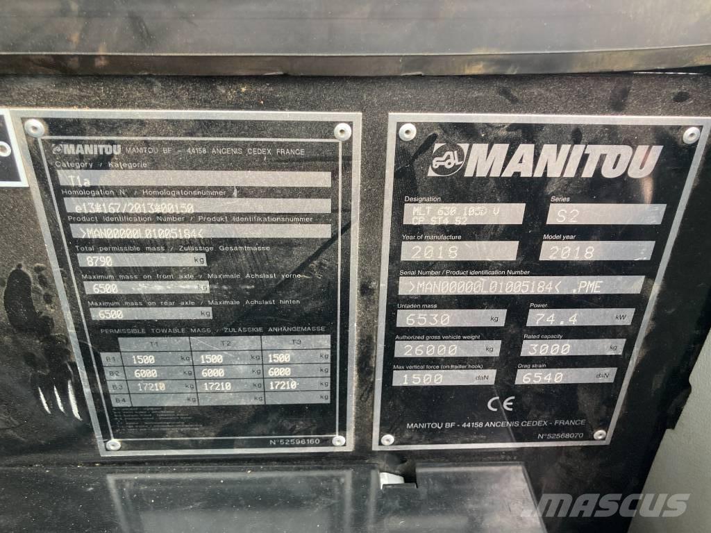 Manitou MLT 630-105 Teleskopski viljuškari