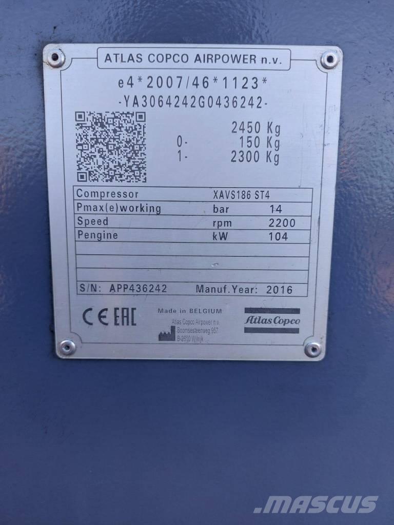 Atlas Copco XAVS186 Kompresori