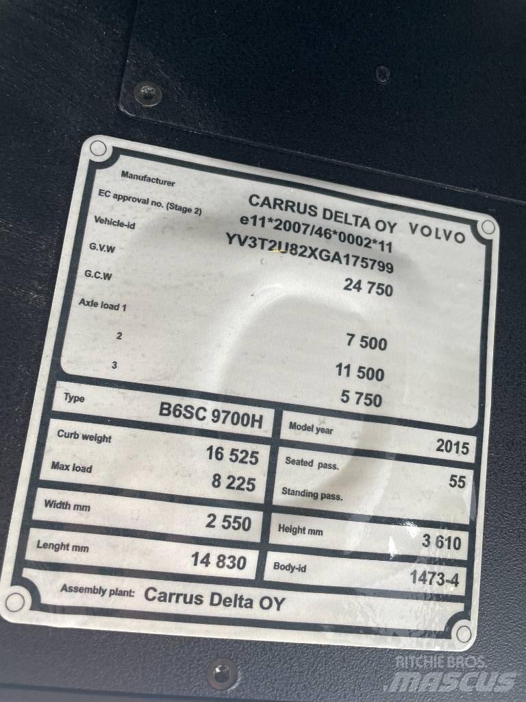 Volvo 9700H B11R Putnički autobusi