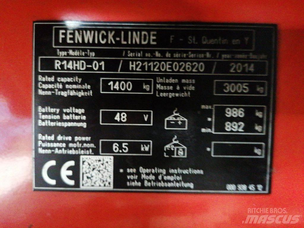 Linde R14HD-01 Viljuškari sa pomičnim stupom