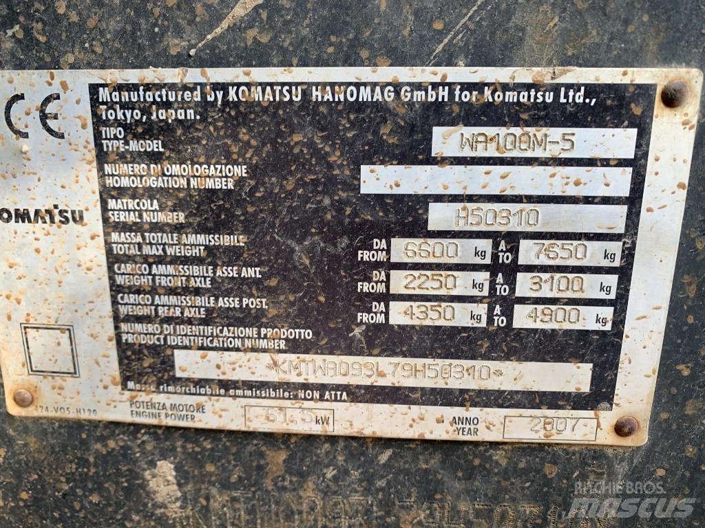 Komatsu WA 100 M-5 Utovarivači na točkove