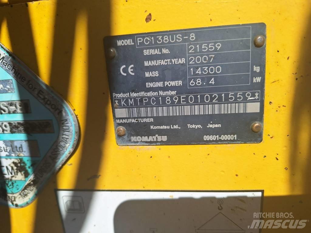 Komatsu PC 138 US-8 Bageri guseničari