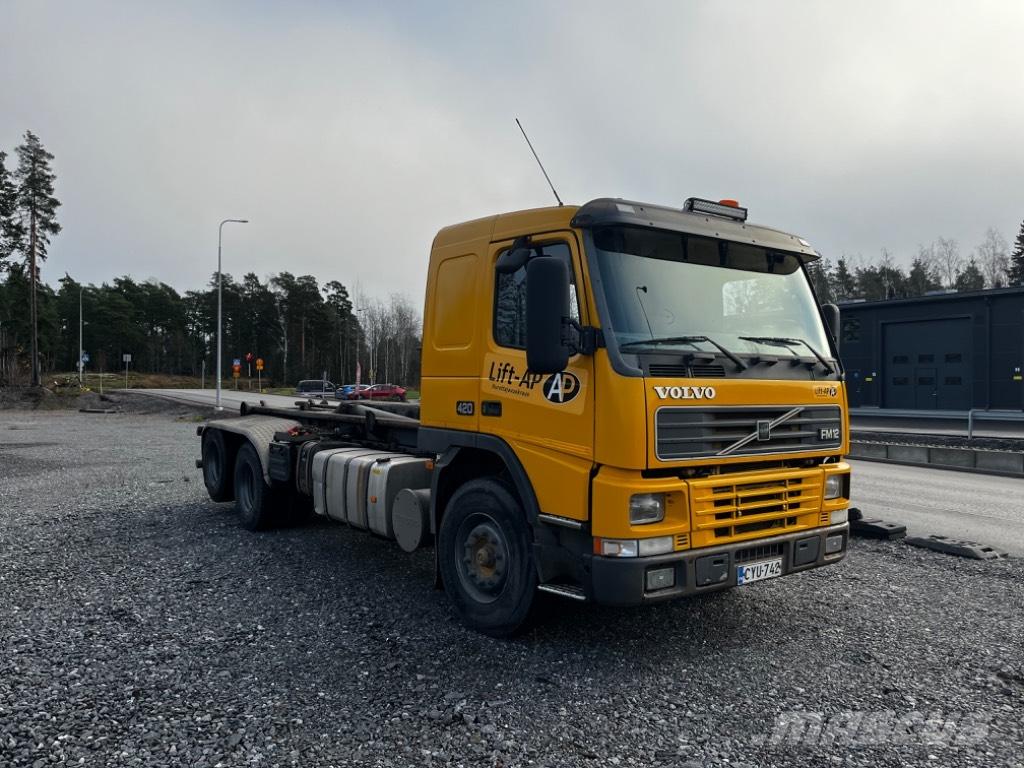 Volvo FM 12 420 Rol kiper kamioni sa kukom za podizanje tereta