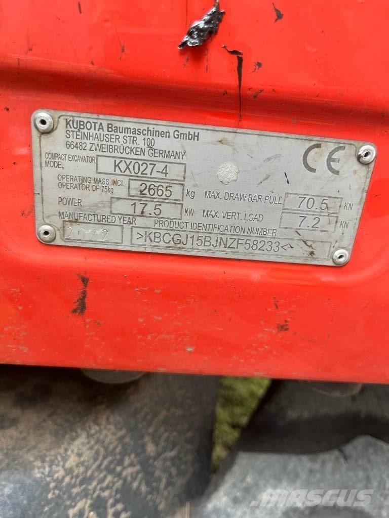 Kubota KX 027-4 Mini bageri < 7t