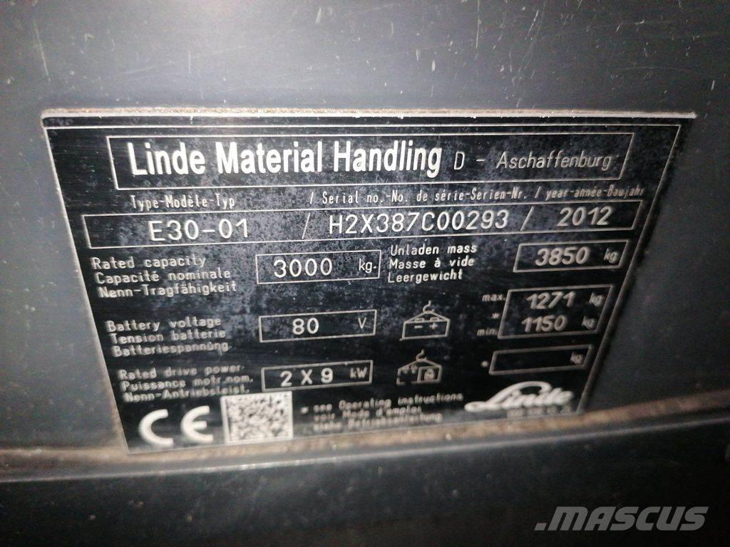 Linde E30-01 Električni viljuškari