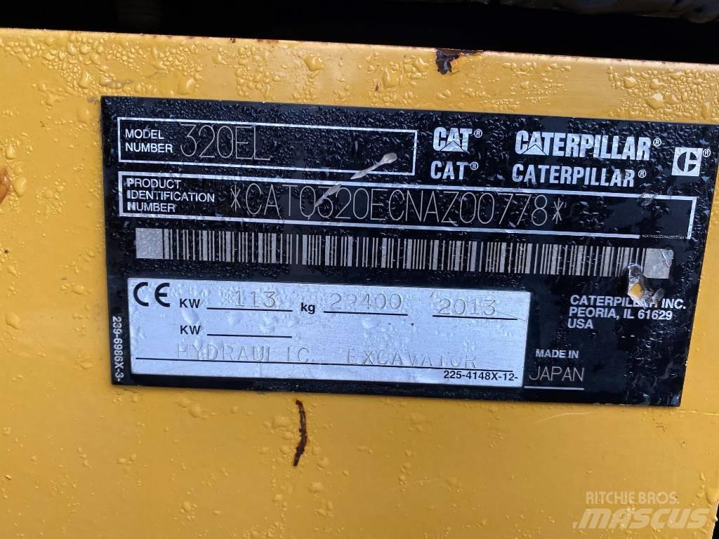 CAT 320 EL Bageri guseničari