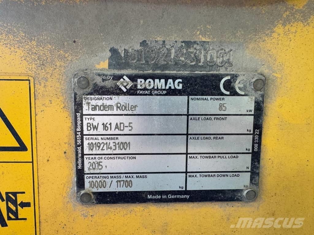 Bomag BW 161 AD-5 Valjci sa duplim bubnjem