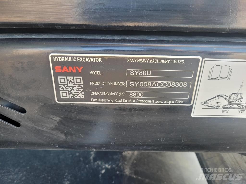 Sany SY80U Bageri guseničari
