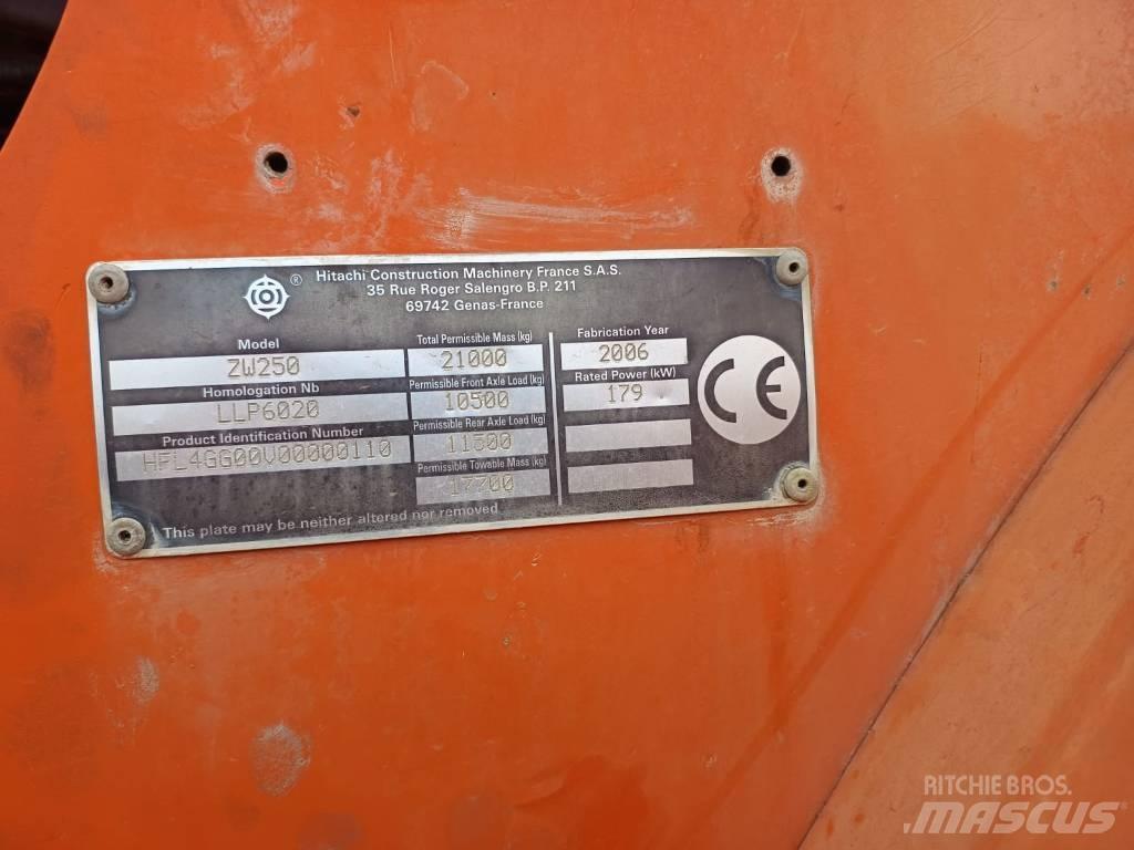 Hitachi ZW 250 Utovarivači na točkove