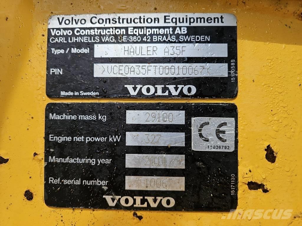 Volvo A 35 F Zglobni damperi