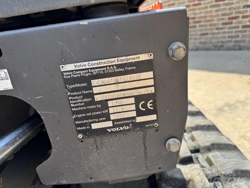 Volvo ECR 18 E Mini bageri < 7t