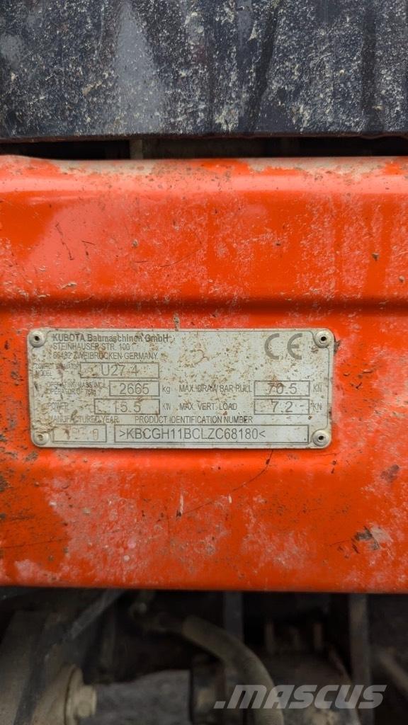 Kubota U 27-4 Mini bageri < 7t