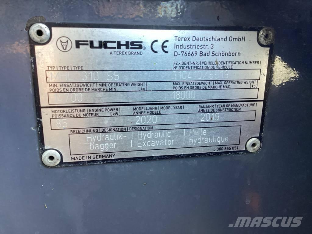 Fuchs MHL 310 S5 Bageri za prenos primarnih/sekundarnih sirovina