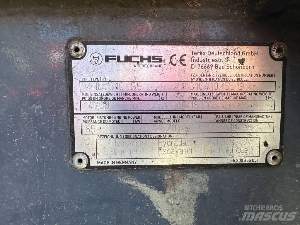 Fuchs MHL 310 S5 Bageri za prenos primarnih/sekundarnih sirovina
