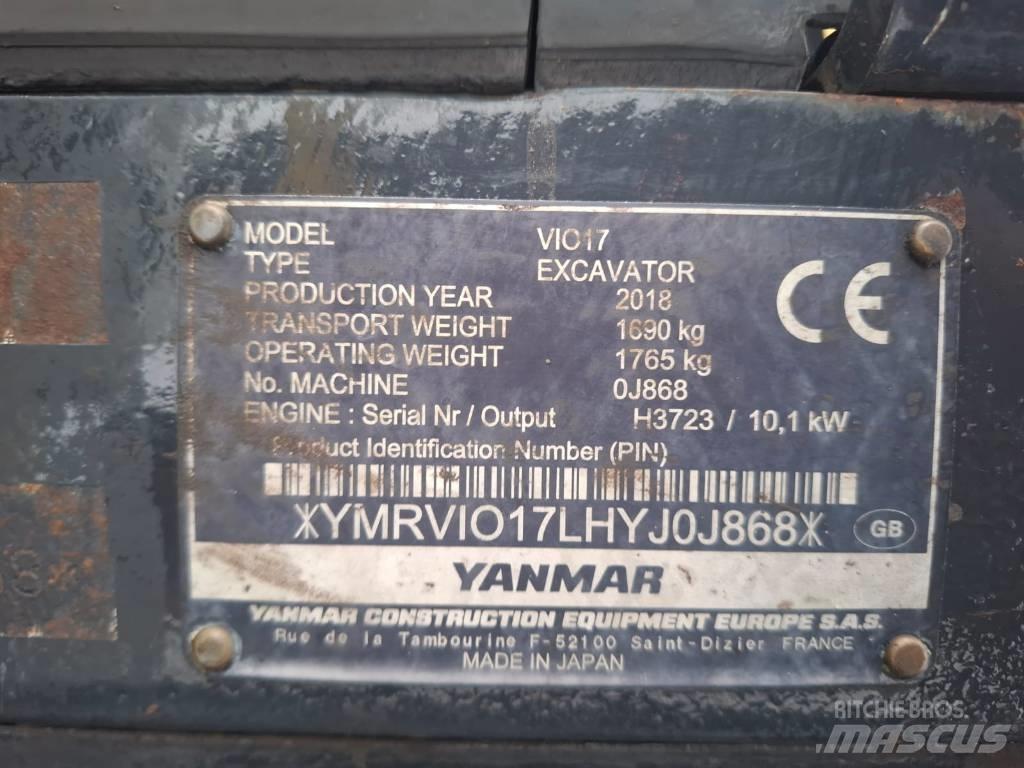 Yanmar Vio 17 Mini bageri < 7t