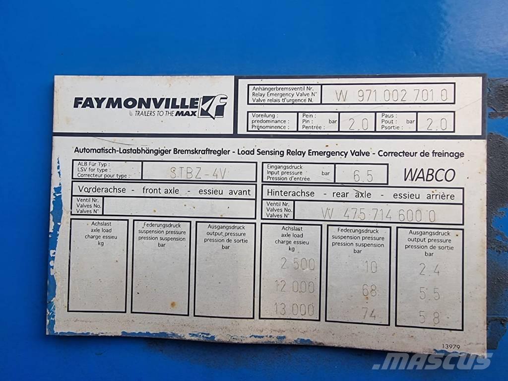 Faymonville STBZ-6VA Poluprikolice polu kiperi