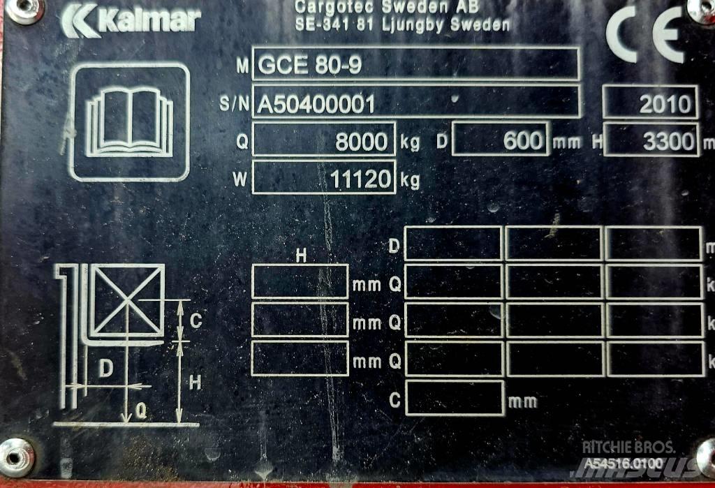 Kalmar GCE 80-9 Plinski viljuškari