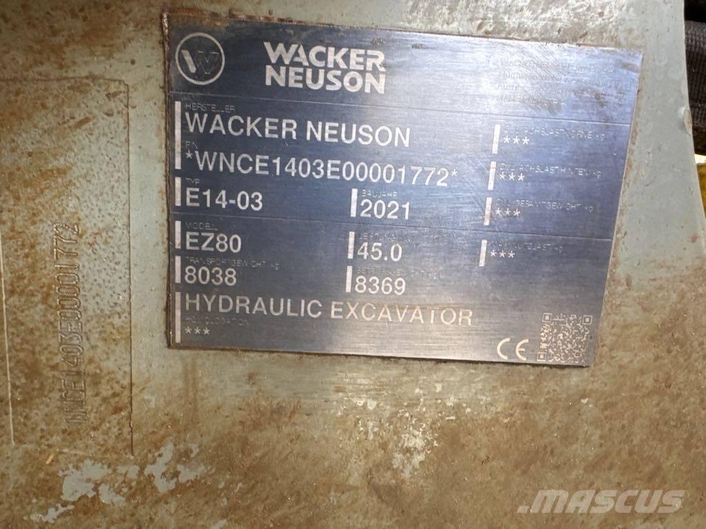 Wacker Neuson EZ80 Bageri guseničari