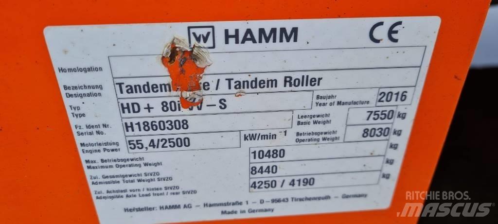 Hamm HD+ 80 i VV-S Valjci sa duplim bubnjem