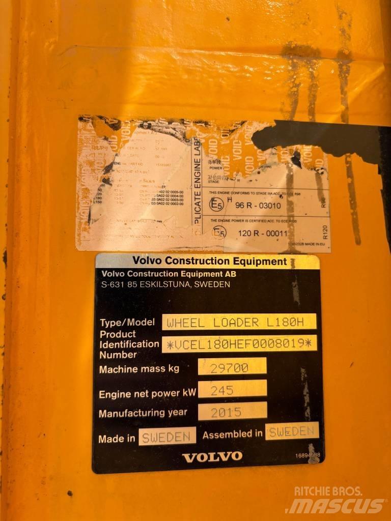 Volvo L 180 H Utovarivači na točkove