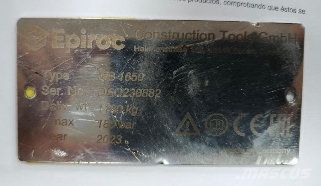 Epiroc MB1650 Čekići
