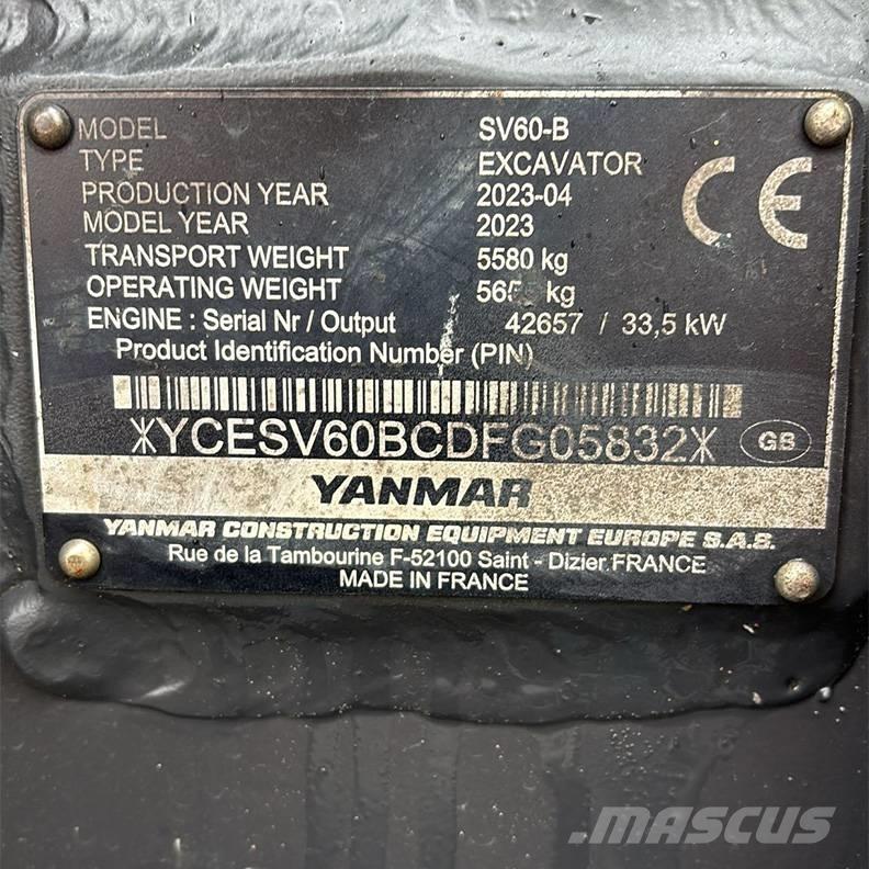 Yanmar SV60-B Mini bageri < 7t