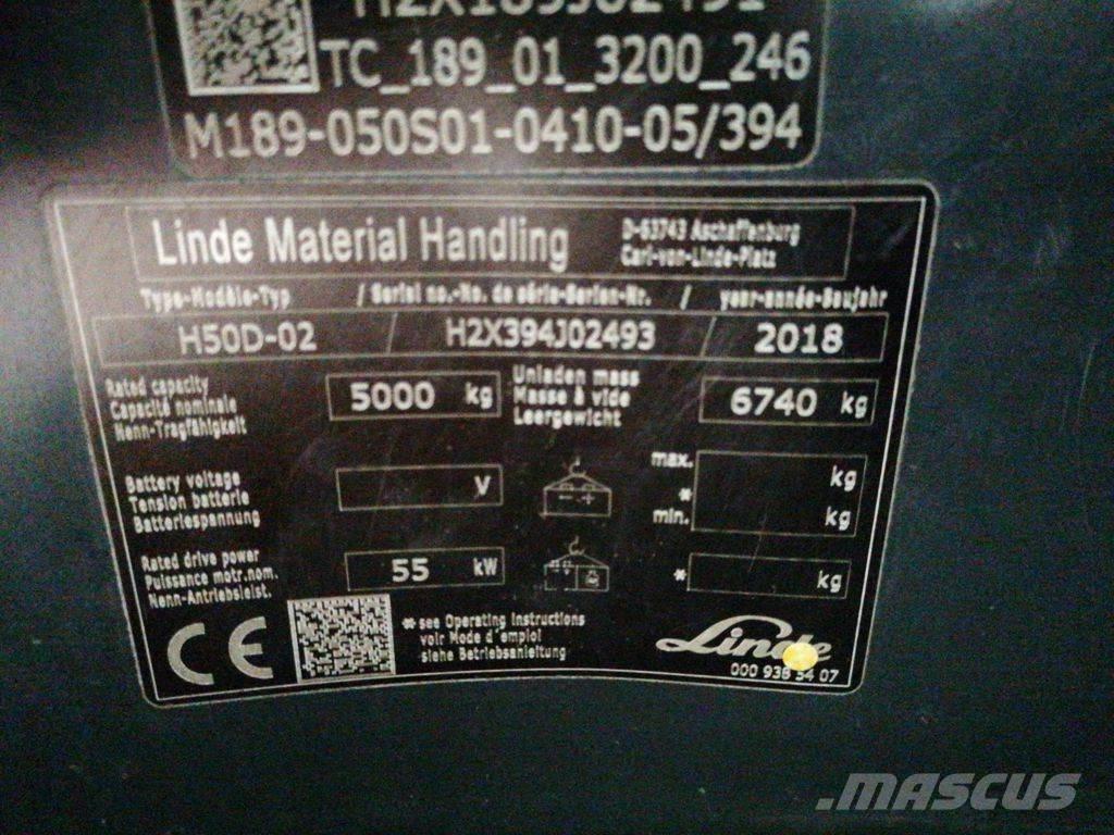 Linde H50D-02 Dizelski viljuškari