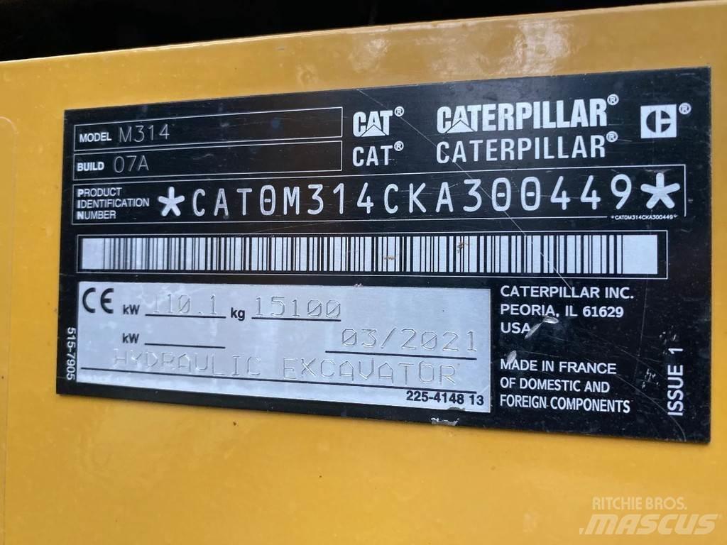 CAT 314 Next gen Bageri točkaši