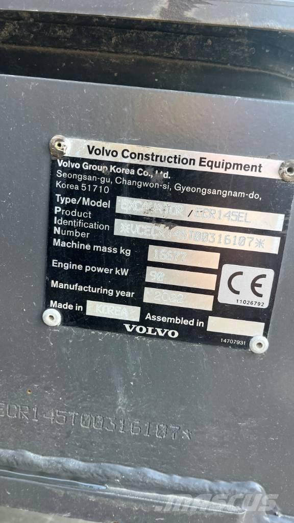 Volvo ECR145EL Bageri guseničari