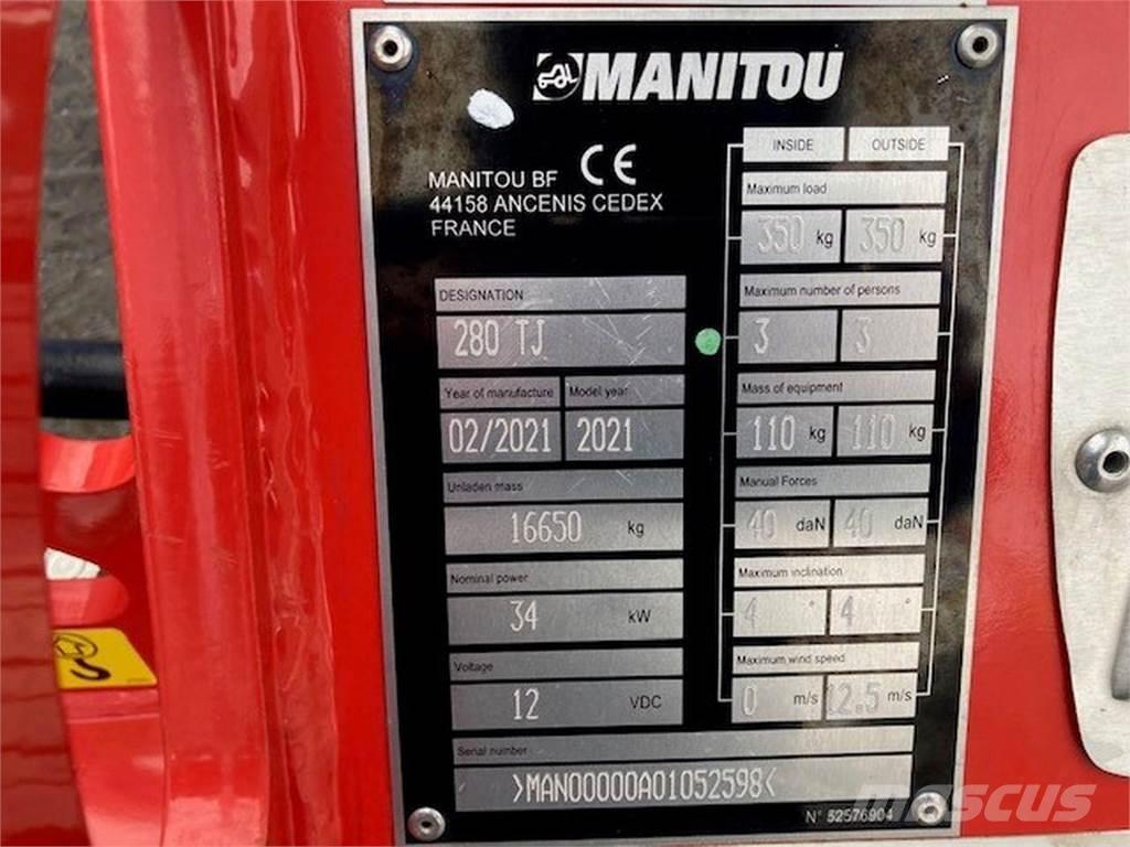 Manitou 280TJ Zglobne podizne platforme