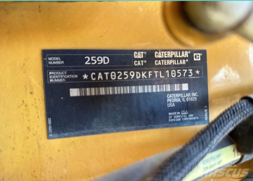 CAT 259 D Skid steer mini utovarivači