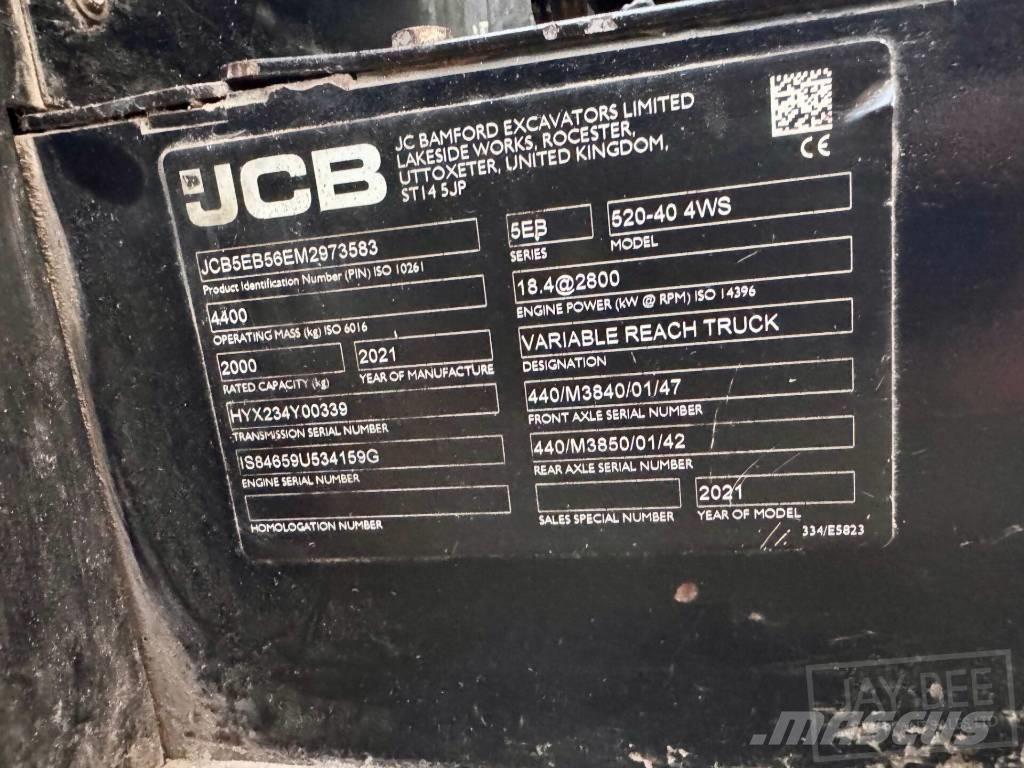 JCB 520-40 Teleskopski viljuškari